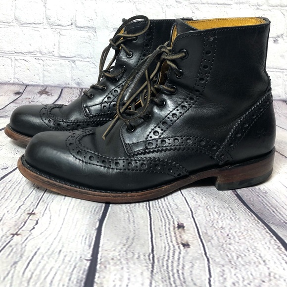 frye wingtip boots